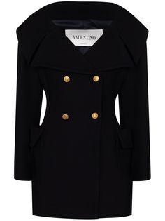 Valentino пальто с открытой спиной
