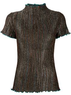 M Missoni футболка с короткими рукавами и эффектом металлик