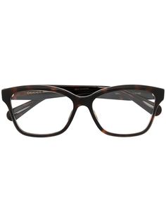 Gucci Eyewear очки в квадратной оправе черепаховой расцветки