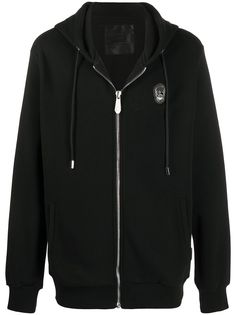 Philipp Plein худи на молнии с декором Skull