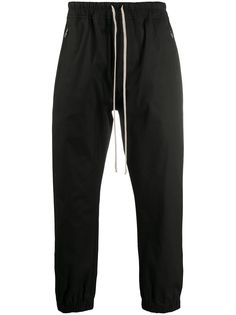 Rick Owens брюки с низким шаговым швом и кулиской