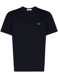 Maison Kitsuné футболка с вышивкой
