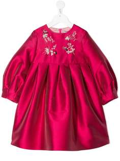 Il Gufo платье с вышивкой и складками