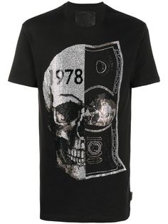 Philipp Plein футболка с принтом Skull