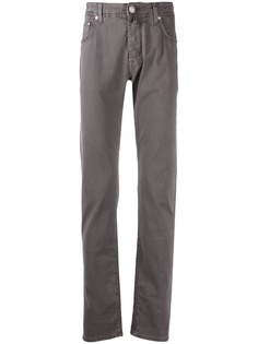 Jacob Cohen handkerchief-detail straight-leg trousers