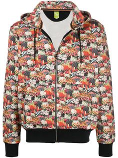 Paul Smith floral print zip cardigan