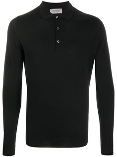 John Smedley long-sleeve polo shirt