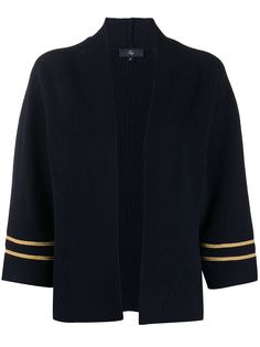 Fay stripe-trim cardigan