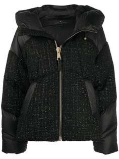 Nicole Benisti shell-panelled tweed puffer jacket
