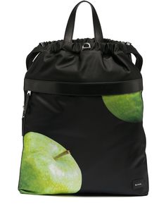 Paul Smith apple print drawstring backpack