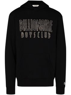 Billionaire Boys Club crystal-logo cotton hoodie