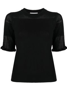 See by Chloé open-knit shortsleeved top