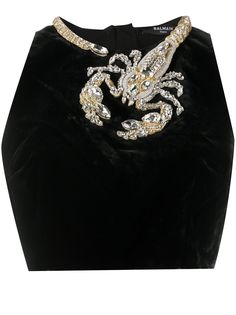 Balmain декорированный топ