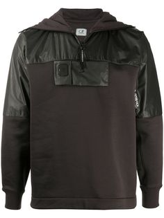 C.P. Company brown hooded sweatshirt