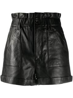 Ba&Sh Kate leather shorts