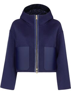 Fendi logo print reversible jacket