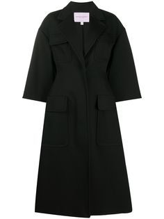 Carolina Herrera multi-pocket oversized coat