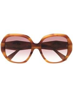 Gucci Eyewear tortoiseshell oversized sunglasses