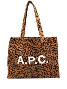 A.P.C. leopard print tote bag