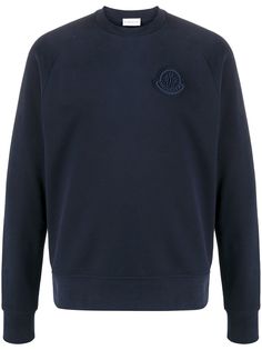 Moncler джемпер с нашивкой-логотипом