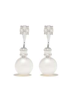 Yoko London серьги Starlight South Sea из белого золота с жемчугом и бриллиантами