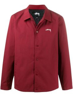 Stussy logo detail shirt jacket