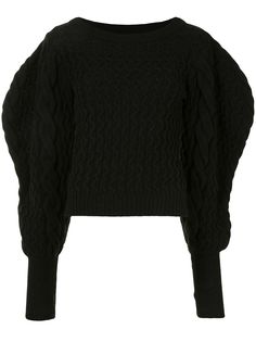 Lemaire Juliet sleeve cable knit sweater
