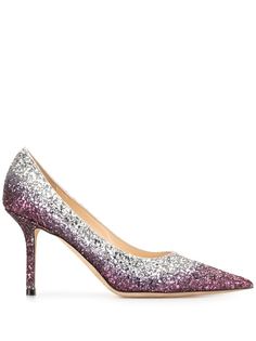 Jimmy Choo Love 85mm glitter-embellished pumps