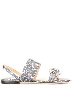 Jimmy Choo Saphera snakeskin-effect sandals