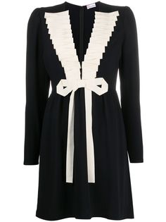 RedValentino платье с глубоким вырезом и бантом