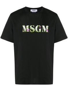MSGM футболка с короткими рукавами и логотипом