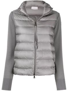 Moncler пуховик с высоким воротником