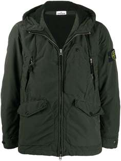 Stone Island куртка на молнии с капюшоном