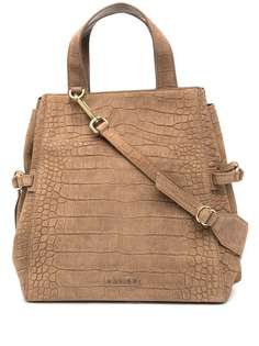 Orciani Fan Suede croc-effect tote bag