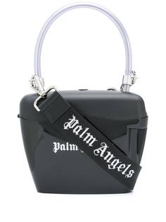 Palm Angels STRAP PADLOCK BAG BLACK WHITE
