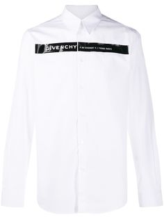 Givenchy рубашка с длинными рукавами и логотипом