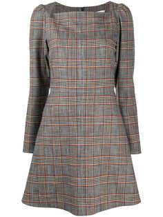 See by Chloé платье мини в клетку
