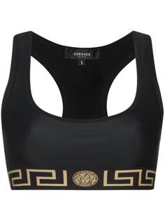 Versace спортивный бюстгальтер с логотипом