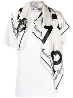 MM6 Maison Margiela футболка с шарфом