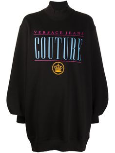 Versace Jeans Couture толстовка с логотипом и высоким воротником