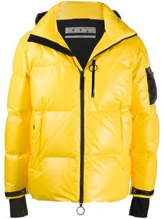 Off-White SKI PUFFER JACKET YELLOW BLACK