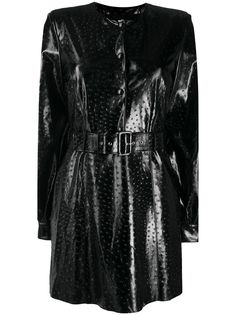 MSGM платье из искусственной кожи