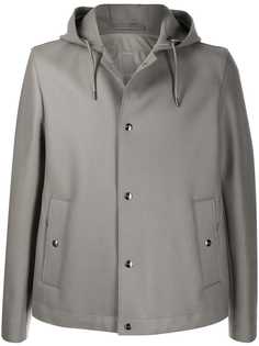 Herno snap-fastening hooded jacket