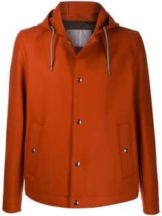 Herno snap-fastening hooded jacket