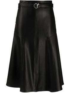 Patrizia Pepe faux leather midi skirt