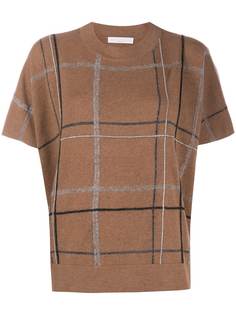 Fabiana Filippi check-pattern knit top