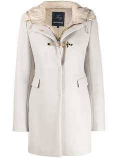 Fay toggle-front hooded duffle coat