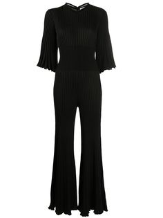Bottega Veneta плиссированный комбинезон с оборками