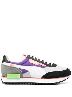 Puma colour block trainers