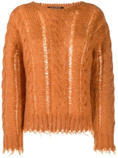 Luisa Cerano cable knit round neck jumper